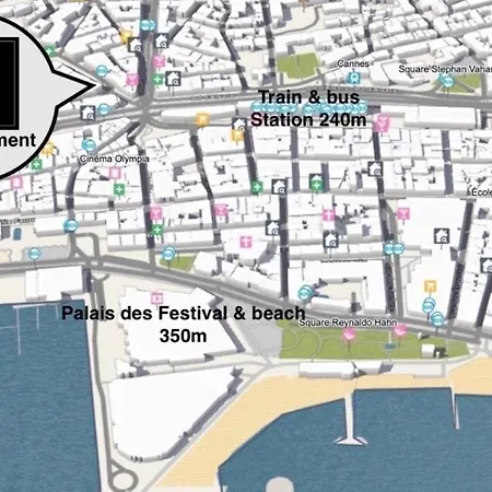 A 2 Pas De La Croisette Apartment *